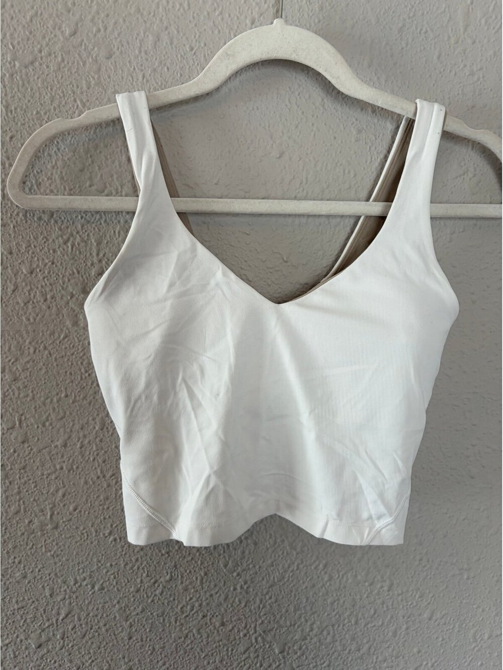 Lululemon Align Tank Top White size 4. $68 retail. Removable pads. Best for A-C
